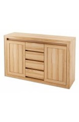 Komoda kombinovaná z přírodního buku 140x41x90cm - Geteborg