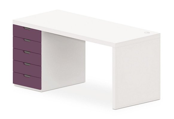 Stůl se zásuvkovým kontejnerem 160x70cm 