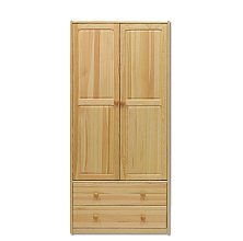 Skriňa dverová z masívnej borovice 84x45x180cm - Borovica