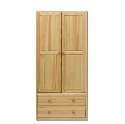 Skriňa dverová z masívnej borovice 84x45x180cm - Borovica