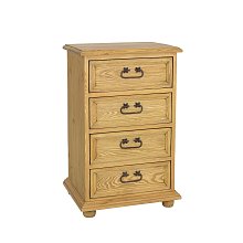 Komoda zásuvková z masívnej borovice, 56x89x43 cm - Rustikal