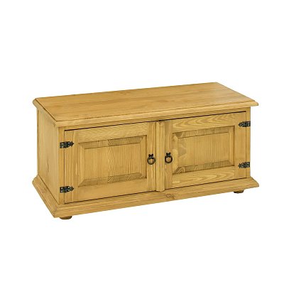 Botník / Komoda z masívnej borovice, svetlý včelí vosk - Rustikal