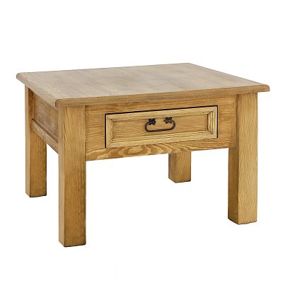 Konferenčný stolík z masívnej borovice, 75x52x75 - Rustikal