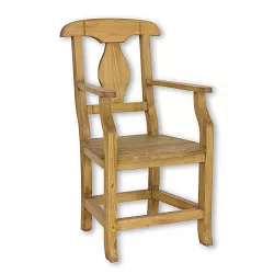 Stolička z masívnej borovice - 56x105x58cm - Rustikal