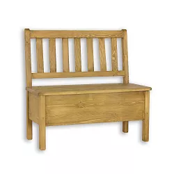 Jídelní lavice z masivní borovice, 120x96x53 cm - Rustikal