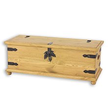 Truhla z masívnej borovi126x48x50 - Rustikal