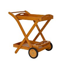 Záhradný bar na kolieskach, 72x85x61cm, smrek