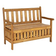 Zahradní lavice s úložným prostorem