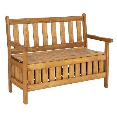 Zahradní lavice s úložným prostorem