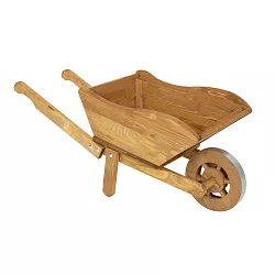 Drevený záhradný traktory / kvetináč MO277