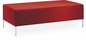 Dvoumístný taburet KUBIK KU-T2-N4-S - Šedá