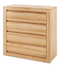 Komoda z přírodního buku 90x41x90cm - Lausane