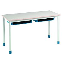 Dvoumístná školní lavice - v. 59 cm