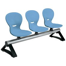 Lavice NEWS 7 místná - Světle modrá