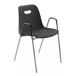 Židle D18-2, rám s područkami - Světle modrá