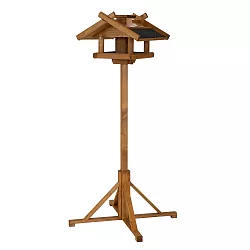 Ptačí krmítko FELEK - z masivního smrkového dřeva, 83/50x83/49x154x34cm