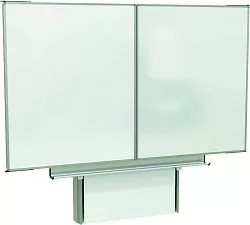 Keramická tabule se stojanem INOVA a hliníkovou lištou (sestava), 360x120 cm