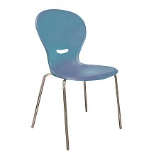 Židle NEWS 4 nohé podnoží - v. 38 cm - Světle modrá