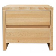 Noční stolek z masivního buku 50x35x45cm - Buk-olše