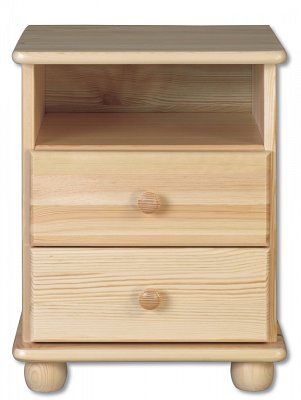 Nočný stolík z masívnej borovice 42x35x55cm - Borovica