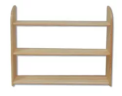 Police 90x19x68cm - Borovice