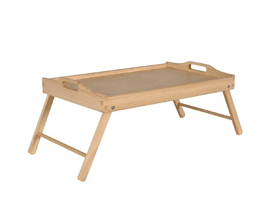 Jedálenská tácka na posteľ z borovicového dreva 32x50cm