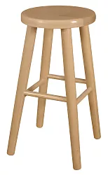 Drevený taburet (60 cm) - Sivá