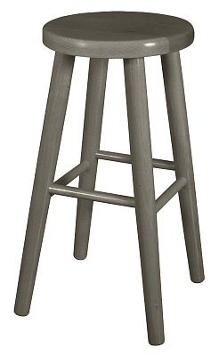 Dřevěný taburet (60 cm) - Šedá