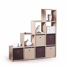 Regál Luini 139x33x144cm - Dub sonoma