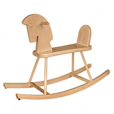 Hojdací kôň z masívneho buka