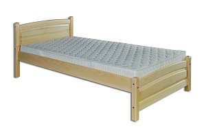 Posteľ z masívnej borovice, jednolôžko 90x200cm - Borovica