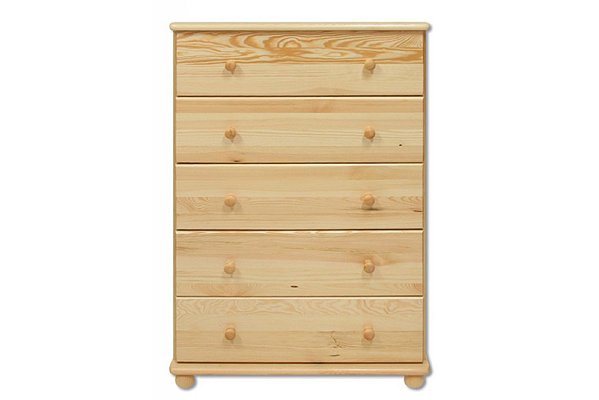 Komoda zásuvková z masívnej borovice 80x47x122cm - Borovica