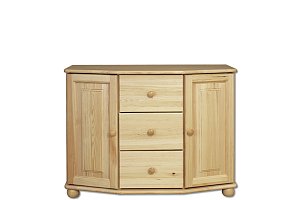 Komoda kombinovaná z masívnej borovice 100x47x78cm - Borovica