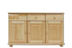 Komoda kombinovaná z masivní borovice 125x42x76cm - Olše