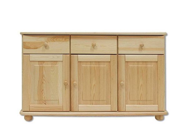 Komoda kombinovaná z masivní borovice 125x42x76cm - Borovice