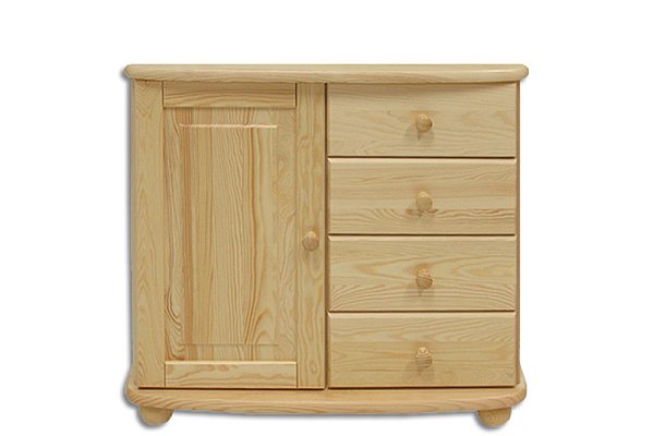 Komoda kombinovaná z masivní borovice 85x42x76cm - Borovice
