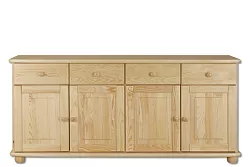 Komoda kombinovaná z masivní borovice 165x42x76cm - Olše