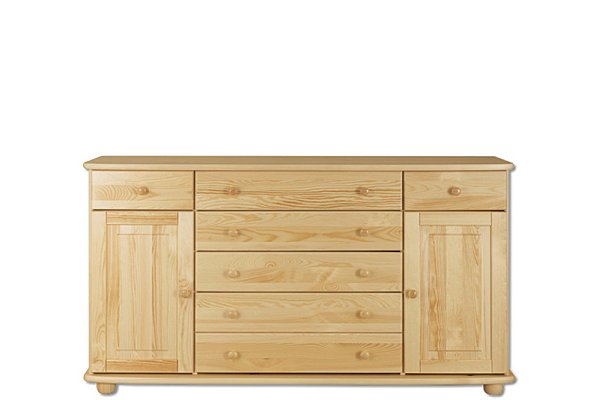Komoda kombinovaná z masívnej borovice 165x42x92cm - Borovica