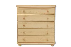 Komoda zásuvková z masivní borovice 85x42x92cm - Olše