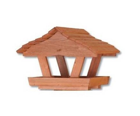 Ptačí krmítko FRODO - z masivního smrkového dřeva, 40x40x32cm - Týk