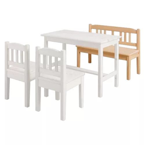 Jedálenská lavica detská z masívnej borovice s.70v.30 - Borovice