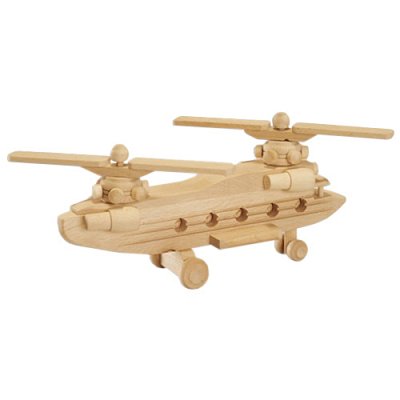 Maketa vrtulník z masivního buku