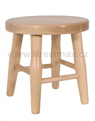 Dřevěný taburet v.31cm - Šedá