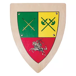 Drevený štít - Rytier