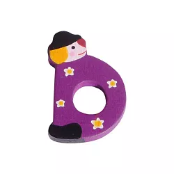 Dřevěné písmenko D (3,6 cm)