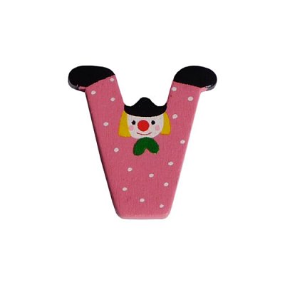 Drevené písmenko V (3,6 cm)