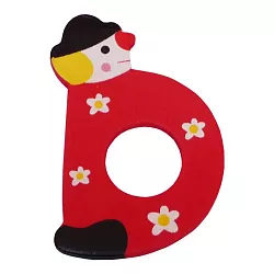 Drevené písmenko D (7,2 cm)