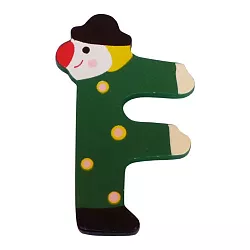 Drevené písmenko F (7,2 cm)