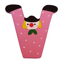 Drevené písmenko V (7,2 cm)