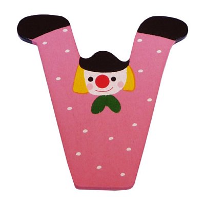 Drevené písmenko V (7,2 cm)